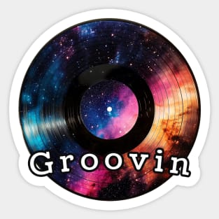 Groovin Galactic Sticker